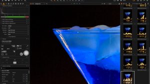 Cocktail glass displaced in the editing screen of Capture One