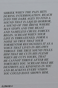 A single Inflammatory Essay by Jenny Holzer from Pompidou Centre Paris